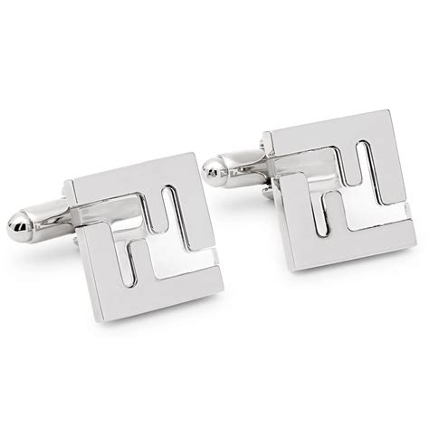 fendi metal cufflinks.